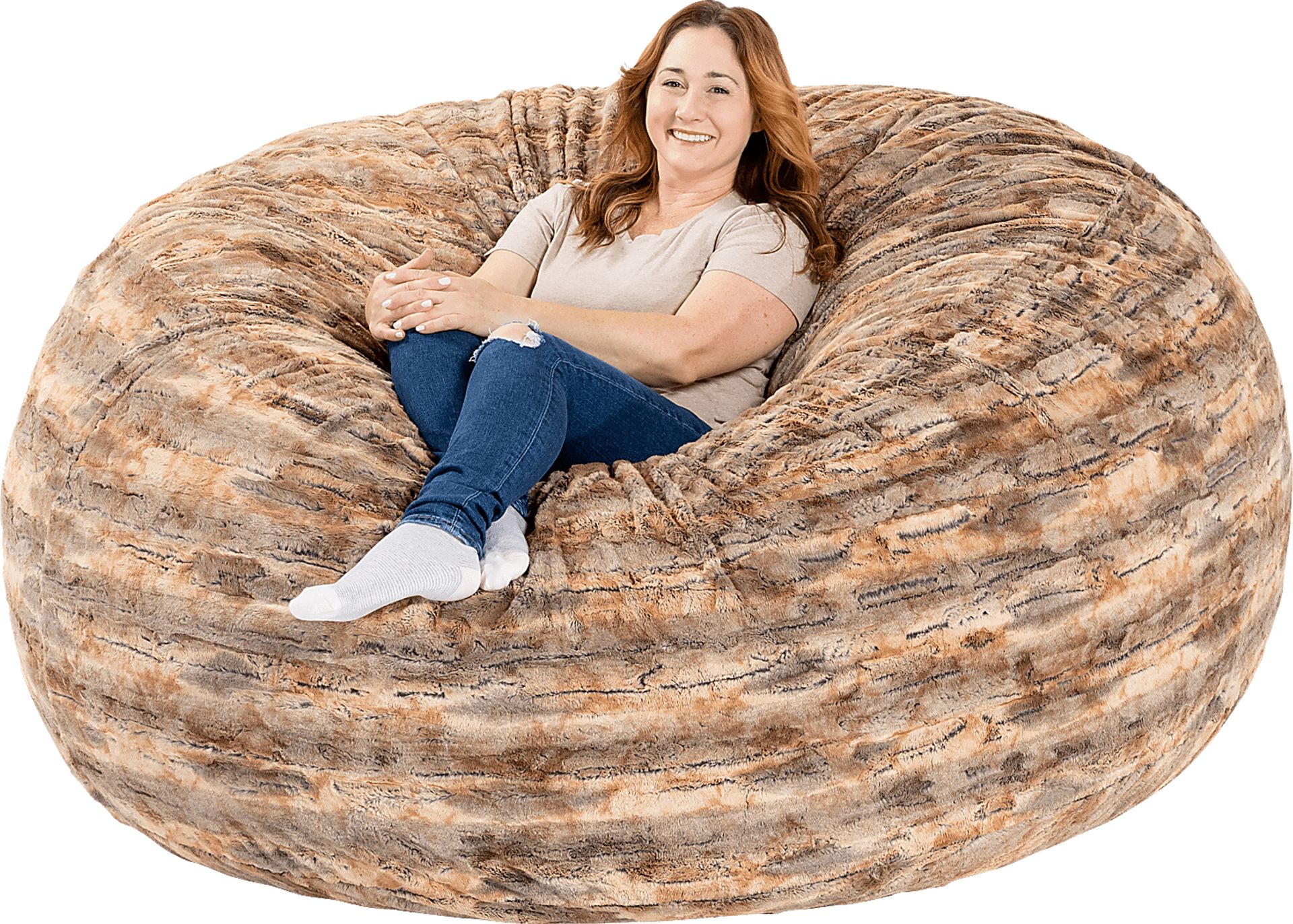 Kids Amraam Red Bean Bag Chair - Image 4