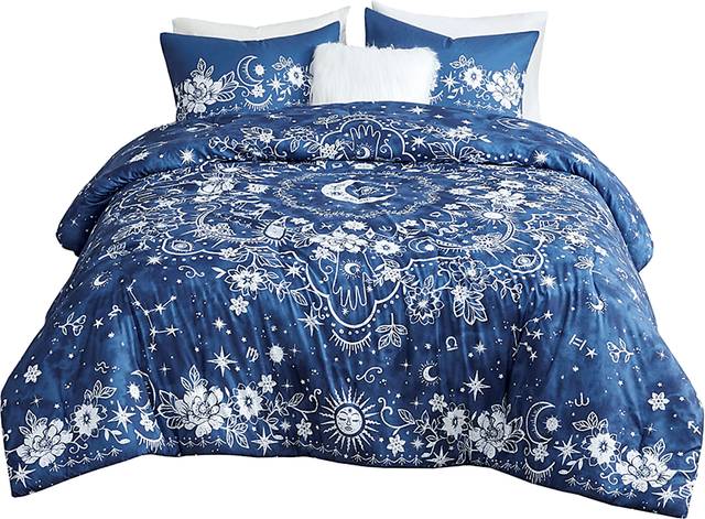 Kids Amsela Blue Full Comforter Set - Thumbnail - Image 1