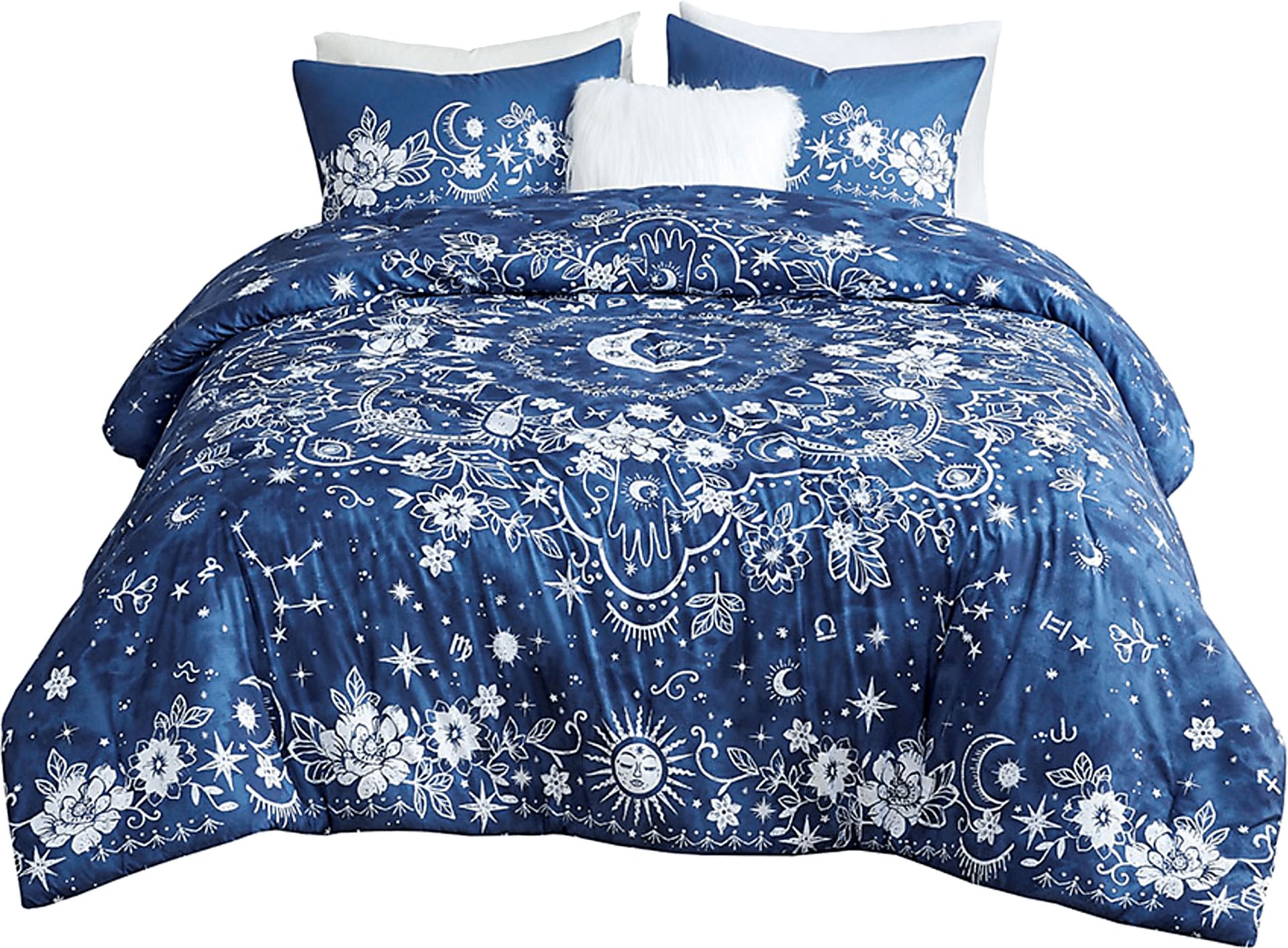 Kids Amsela Blue Full Comforter Set - Image 1