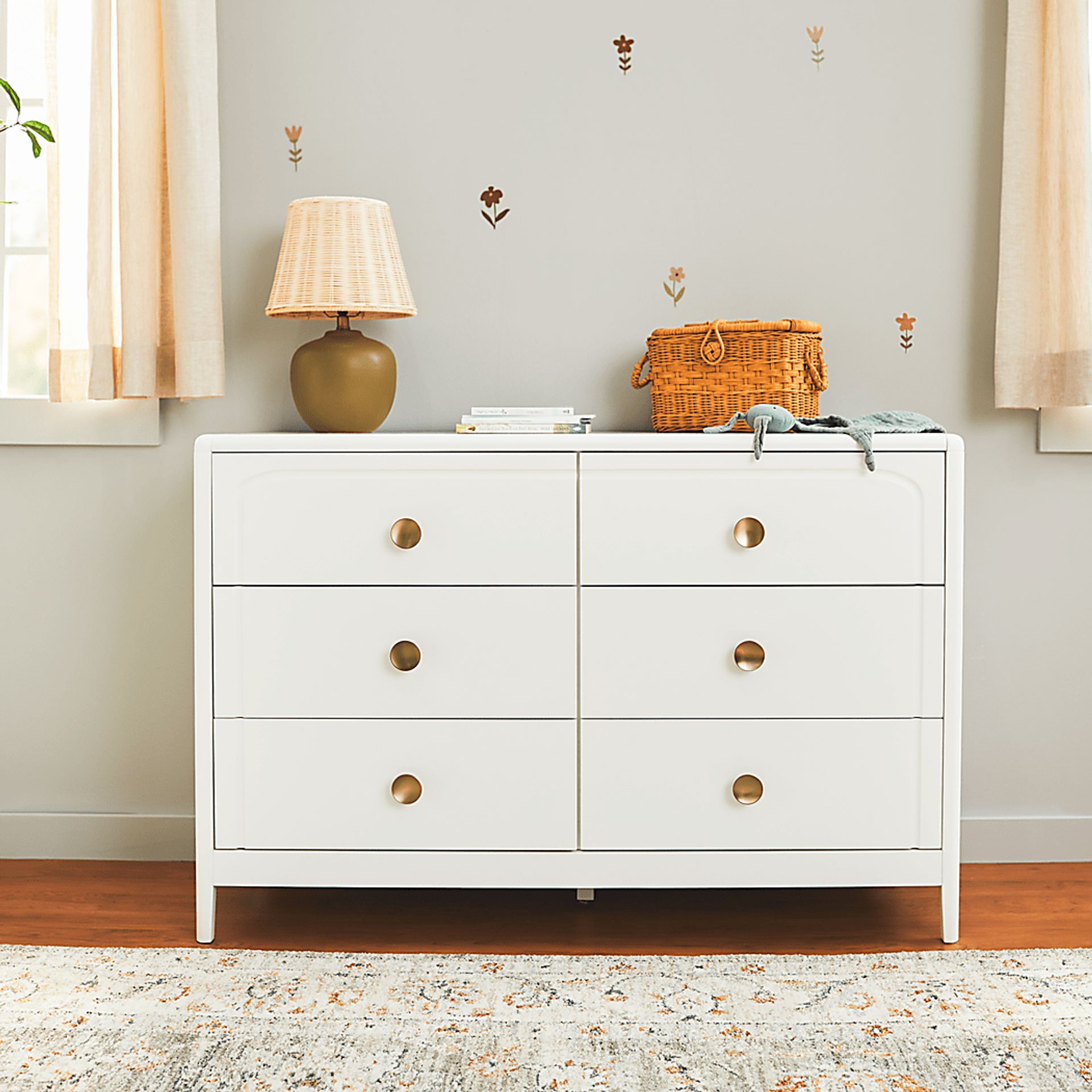 Kids Anato White 6 Drawer Dresser - Image 2