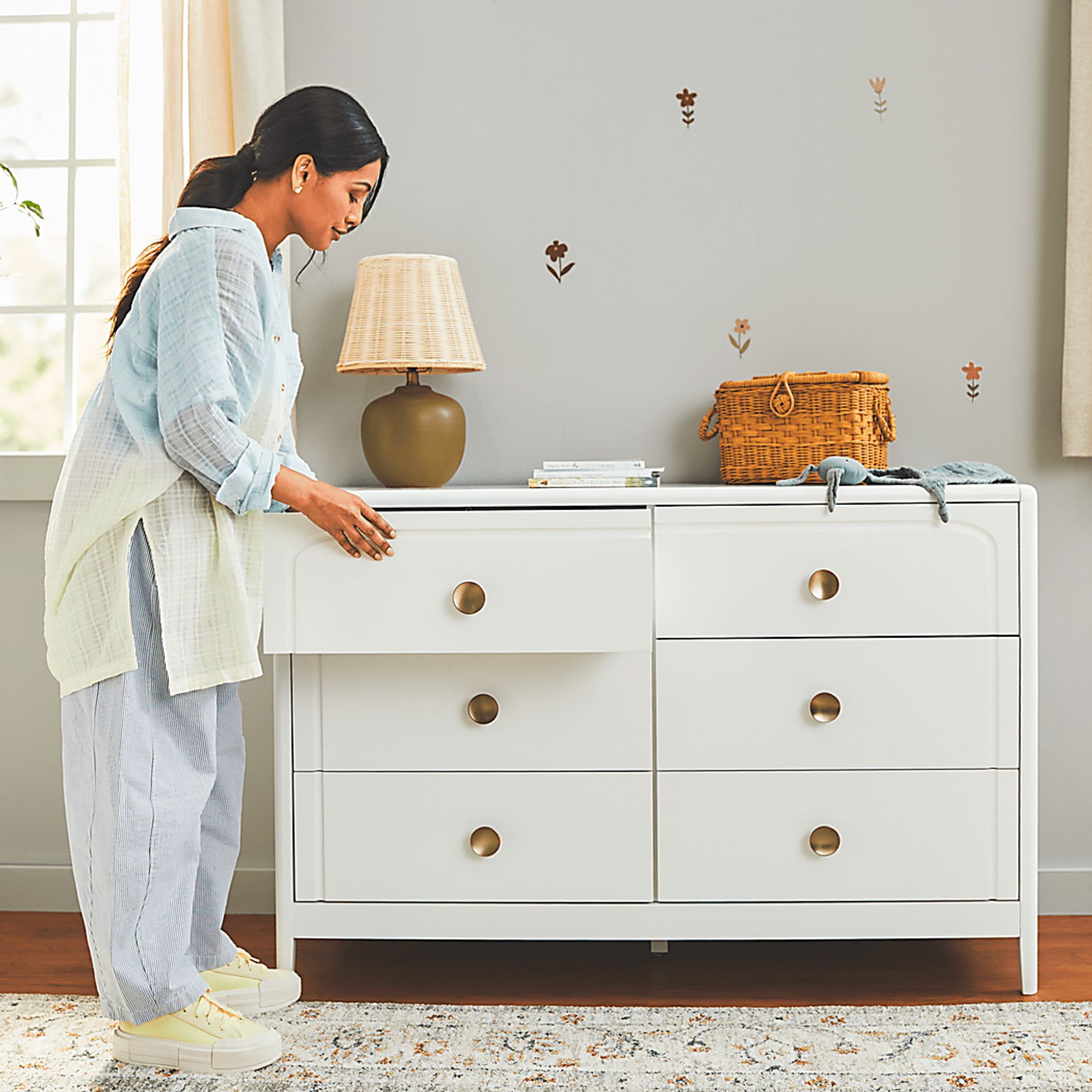 Kids Anato White 6 Drawer Dresser - Image 4