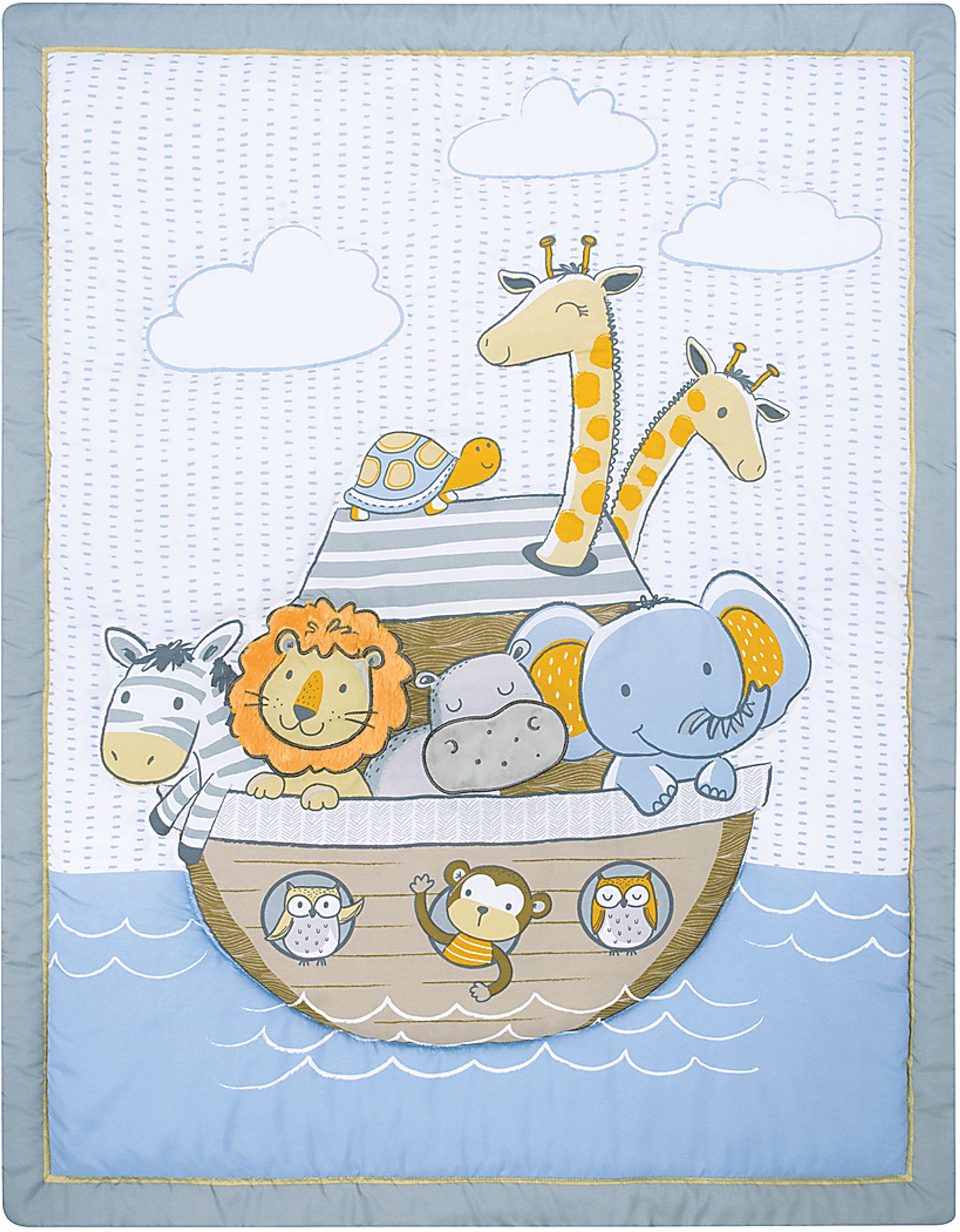 Kids Andrin Blue 4 Pc Baby Bedding Set - Image 3