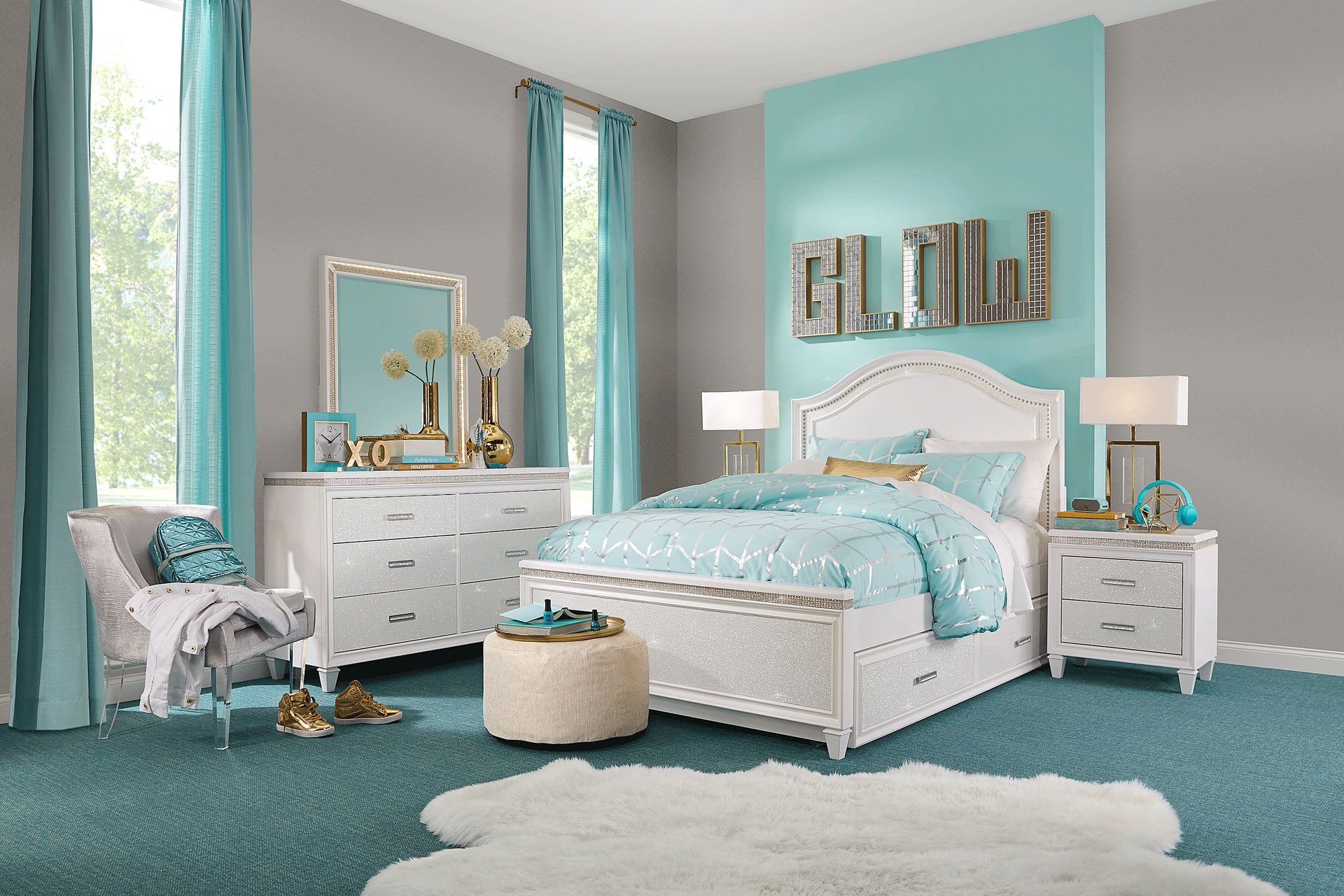 Kids Angelique White Dresser - Image 2
