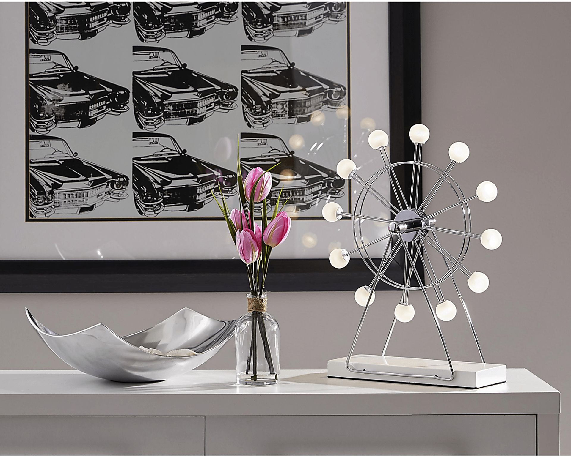 Kids Anglio Silver Table Lamp - Image 3