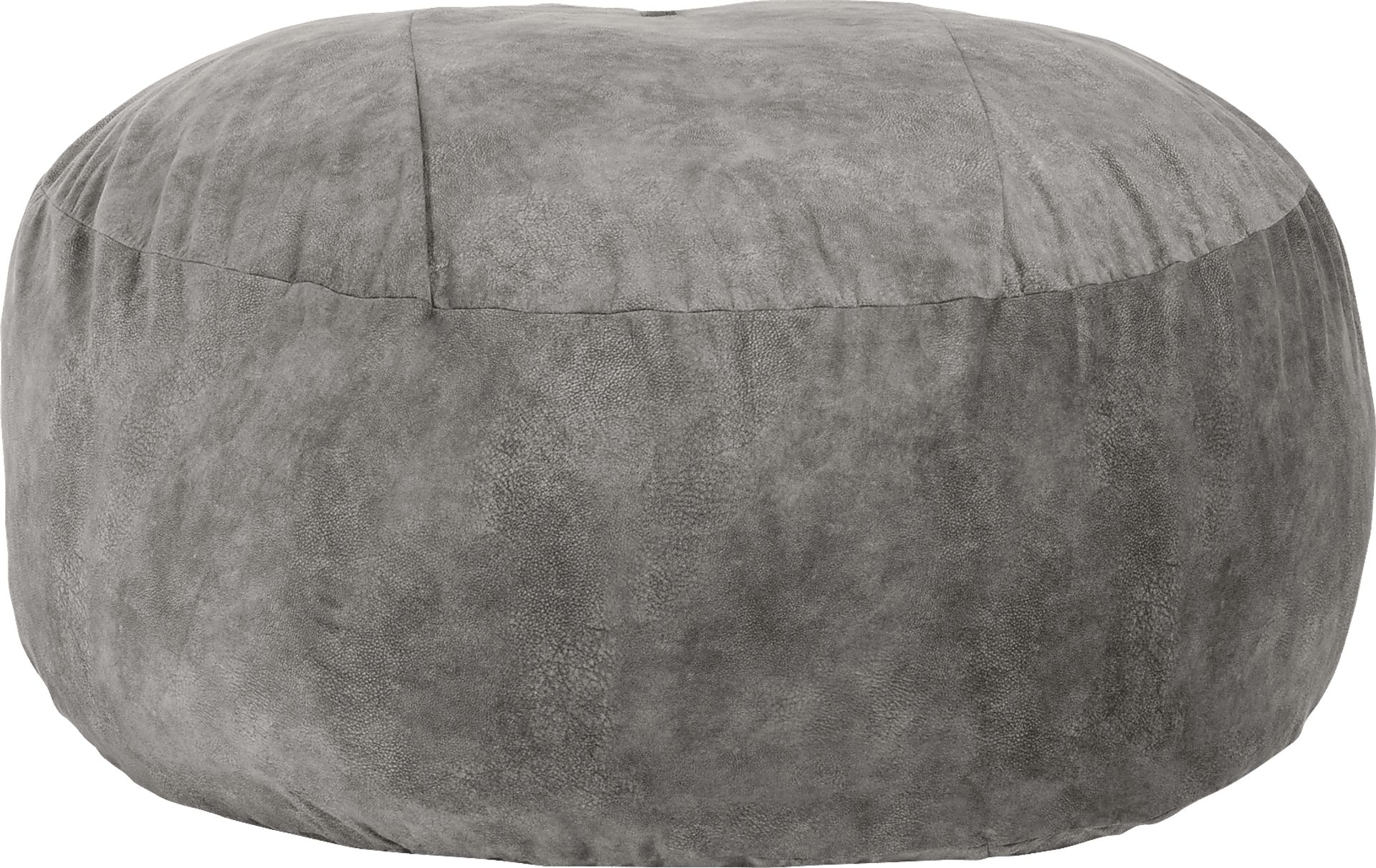 Kids Aniline I Gray Bean Bag Chair - Image 1