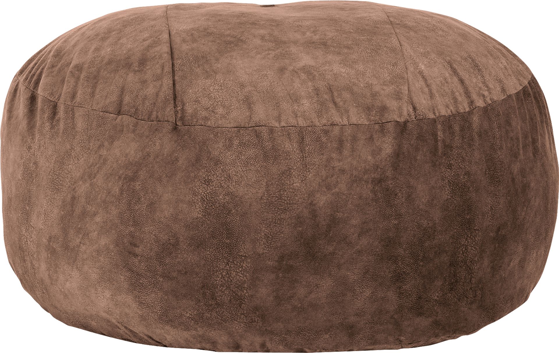 Kids Aniline I Brown Bean Bag Chair - Image 1