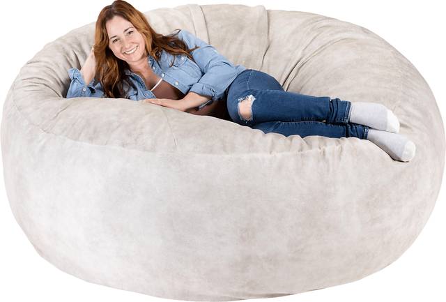 Kids Aniline I White Bean Bag Chair - Thumbnail - Image 4