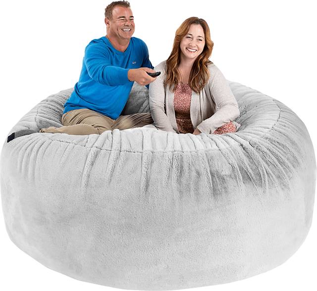 Kids Aniline II White Bean Bag Chair - Thumbnail - Image 3