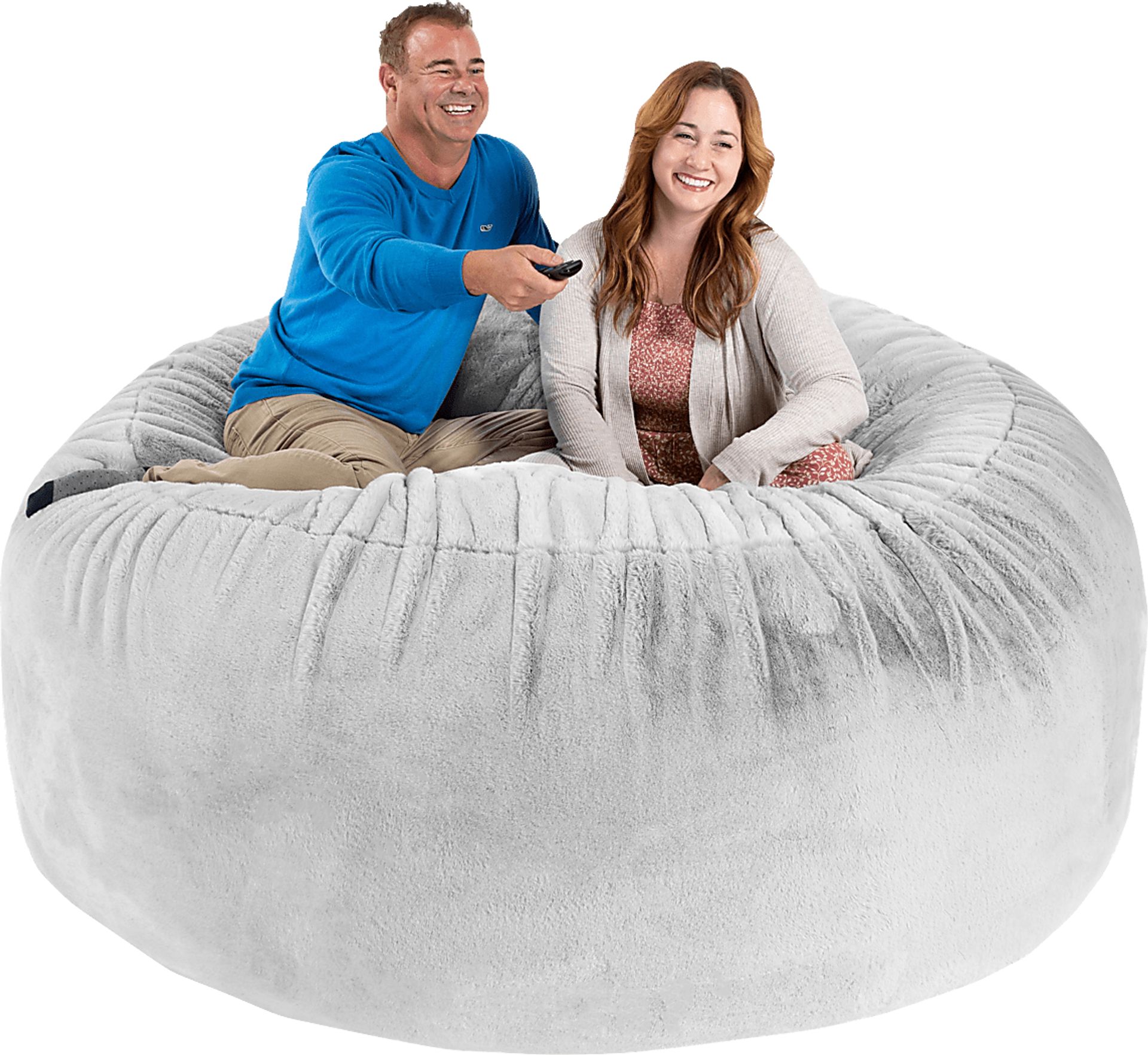 Kids Aniline II White Bean Bag Chair - Image 3