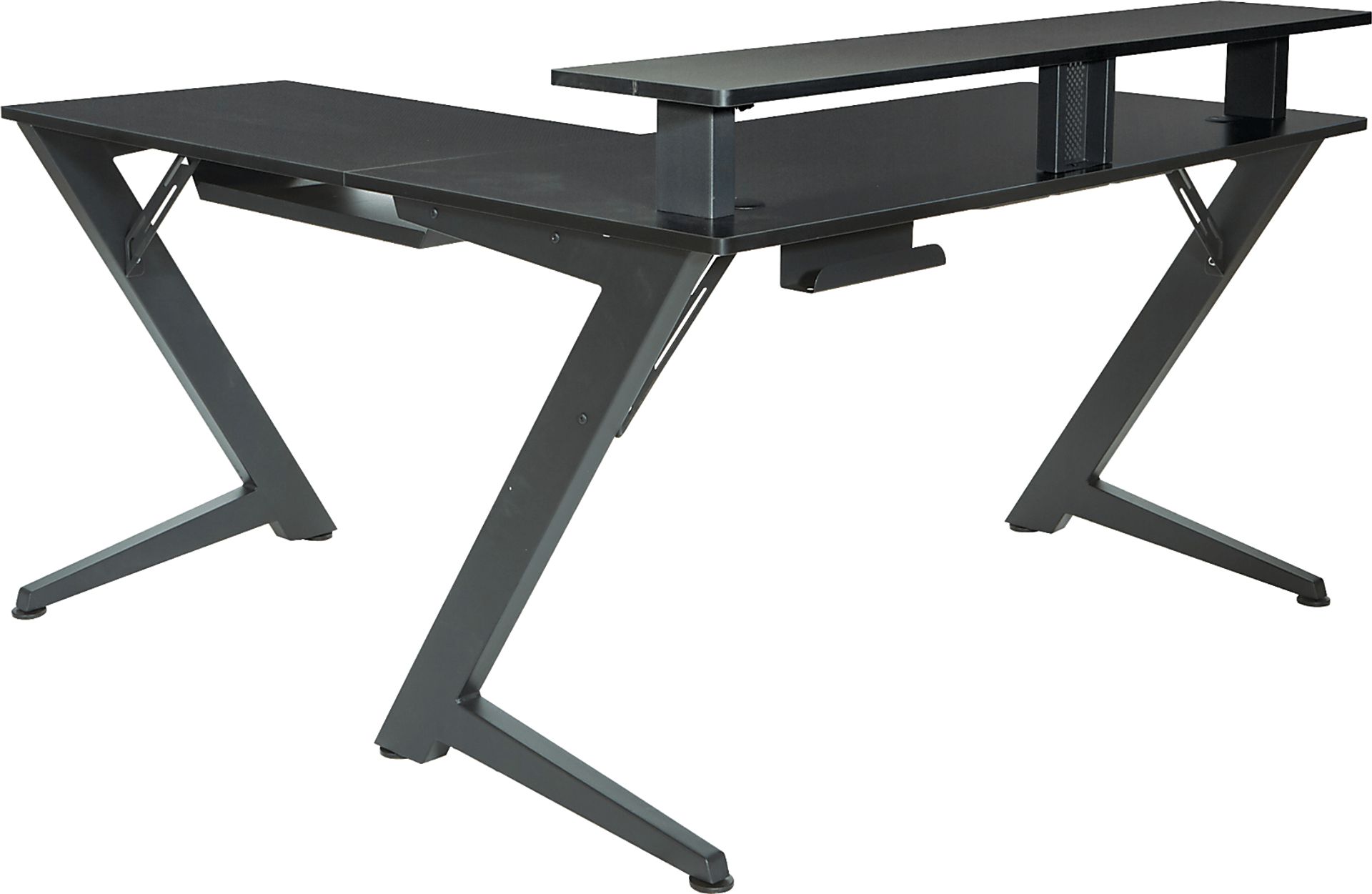 Antinous Black L-Shaped Gaming Desk - Image 2