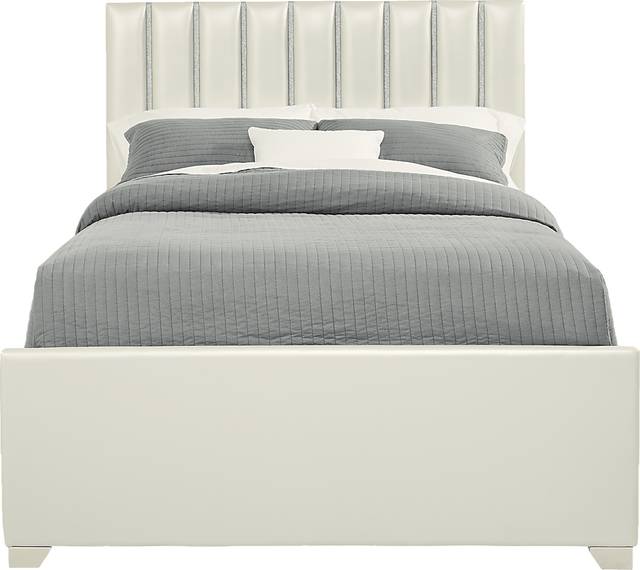 Kids Anya White 3 Pc Full Upholstered Bed - Thumbnail - Image 2
