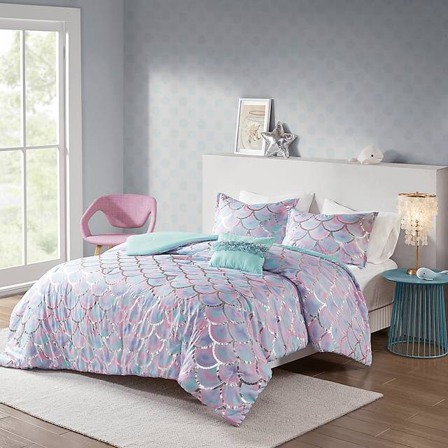 Kids Aquapolis Purple 4 Pc Full/Queen Comforter Set - Thumbnail - Image 2