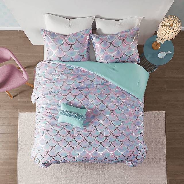 Kids Aquapolis Purple 4 Pc Full/Queen Comforter Set - Thumbnail - Image 4