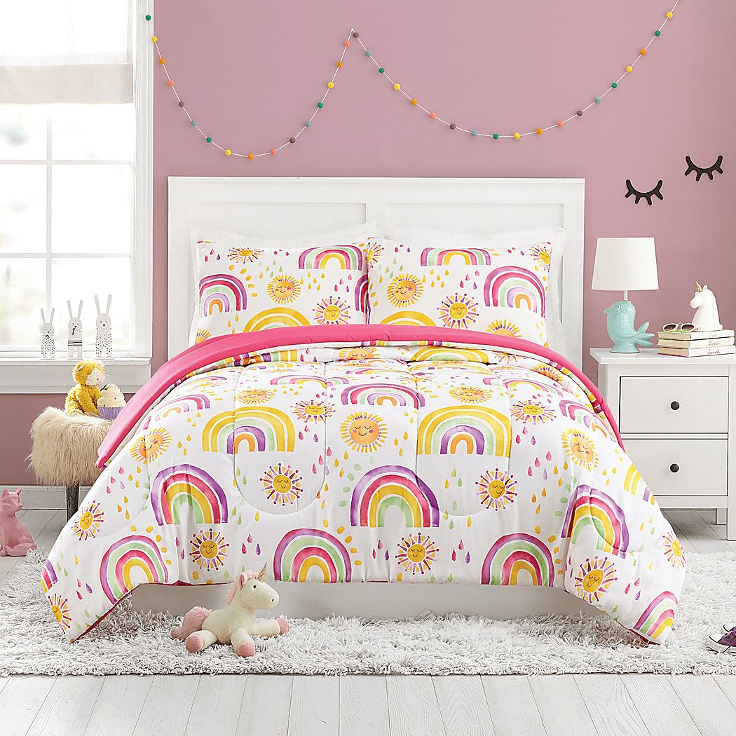 Kids Arcle Pink 2 Pc Twin Comforter Set - Rooms To Go