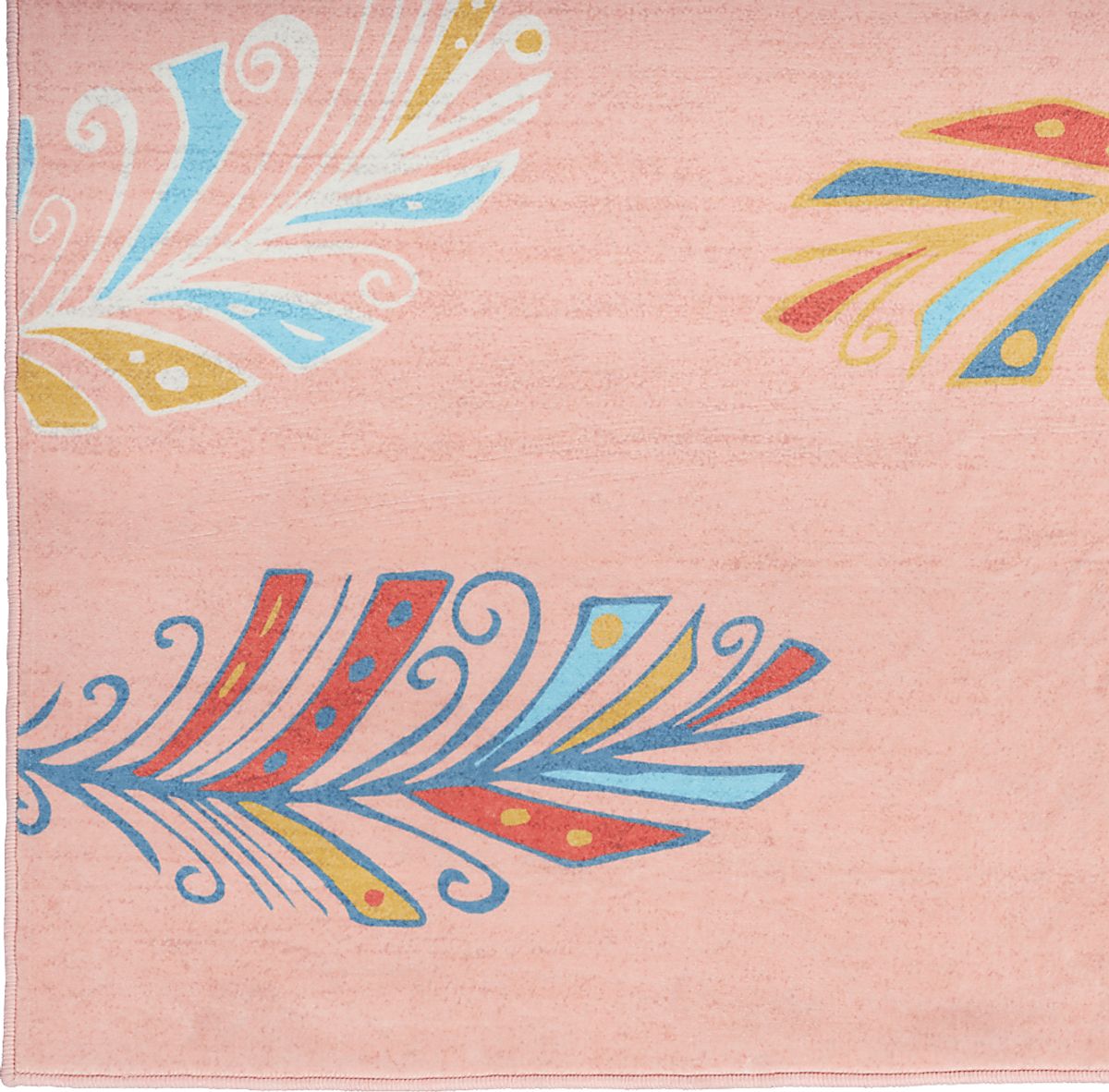 Arlo Feather Pink Rugs | Rooms to Go