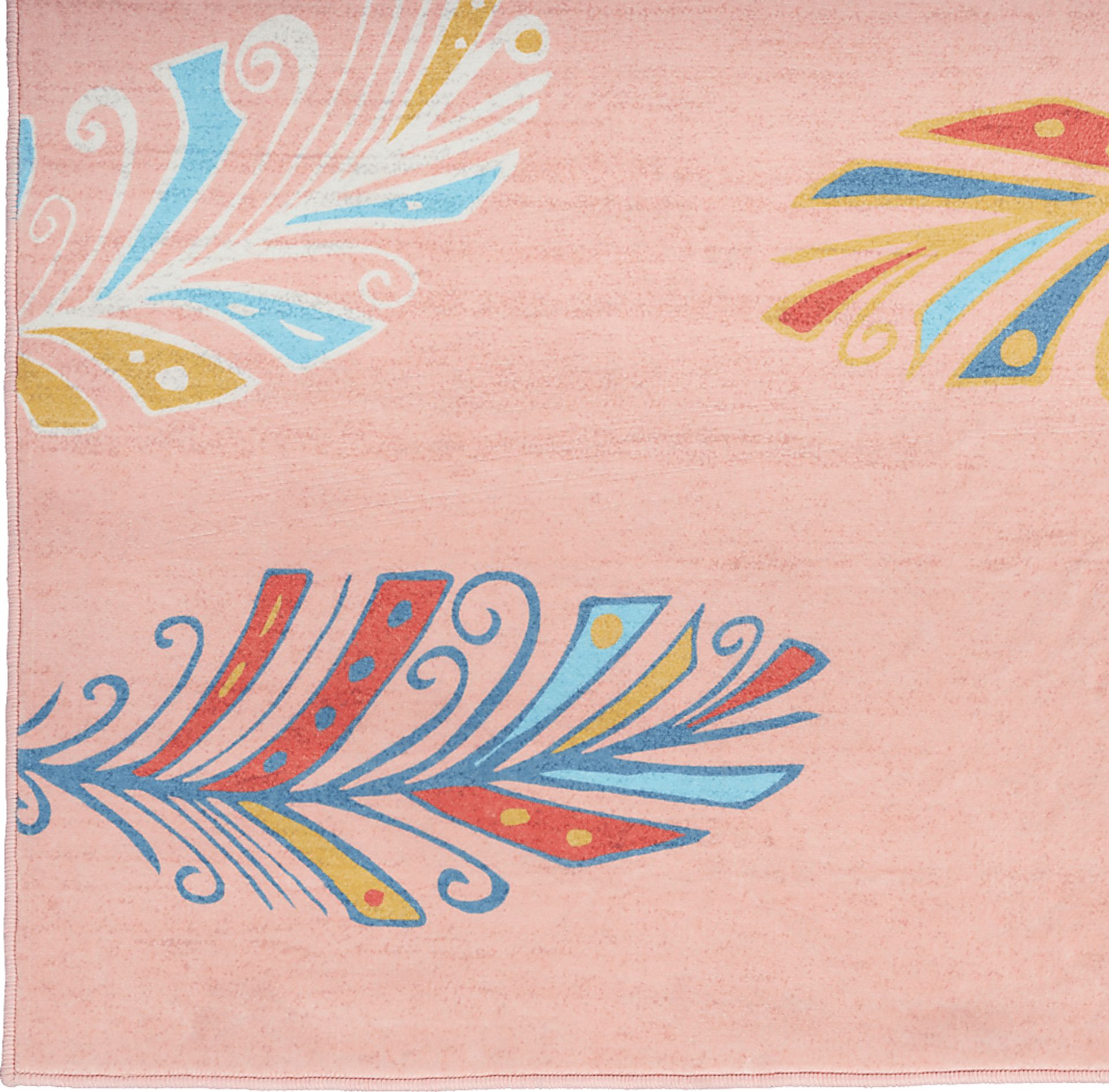 Kids Arlo Feather Pink 6'6 x 9'2 Rug - Image 4