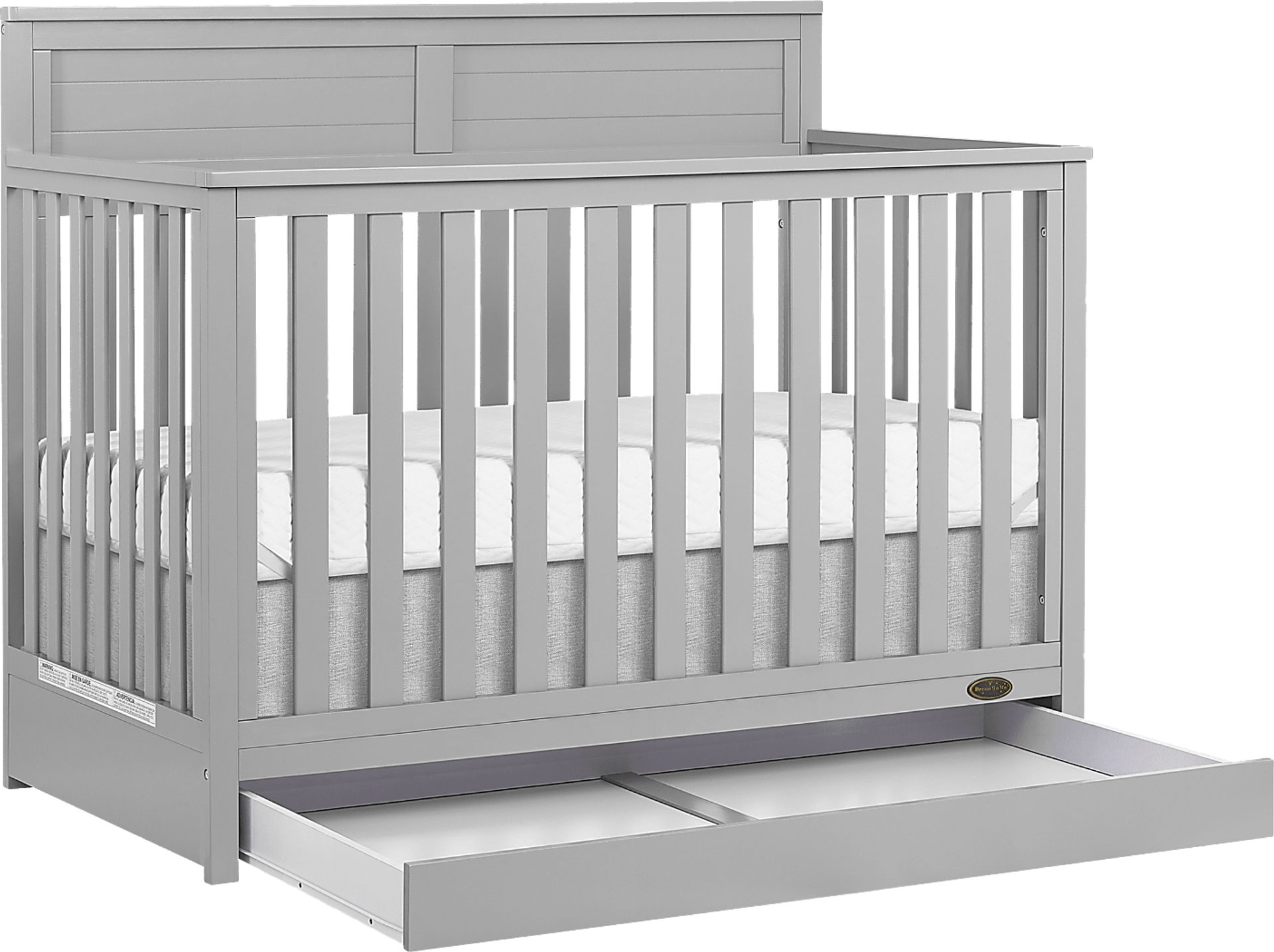 Kids Aroro Gray Convertible Crib - Image 3