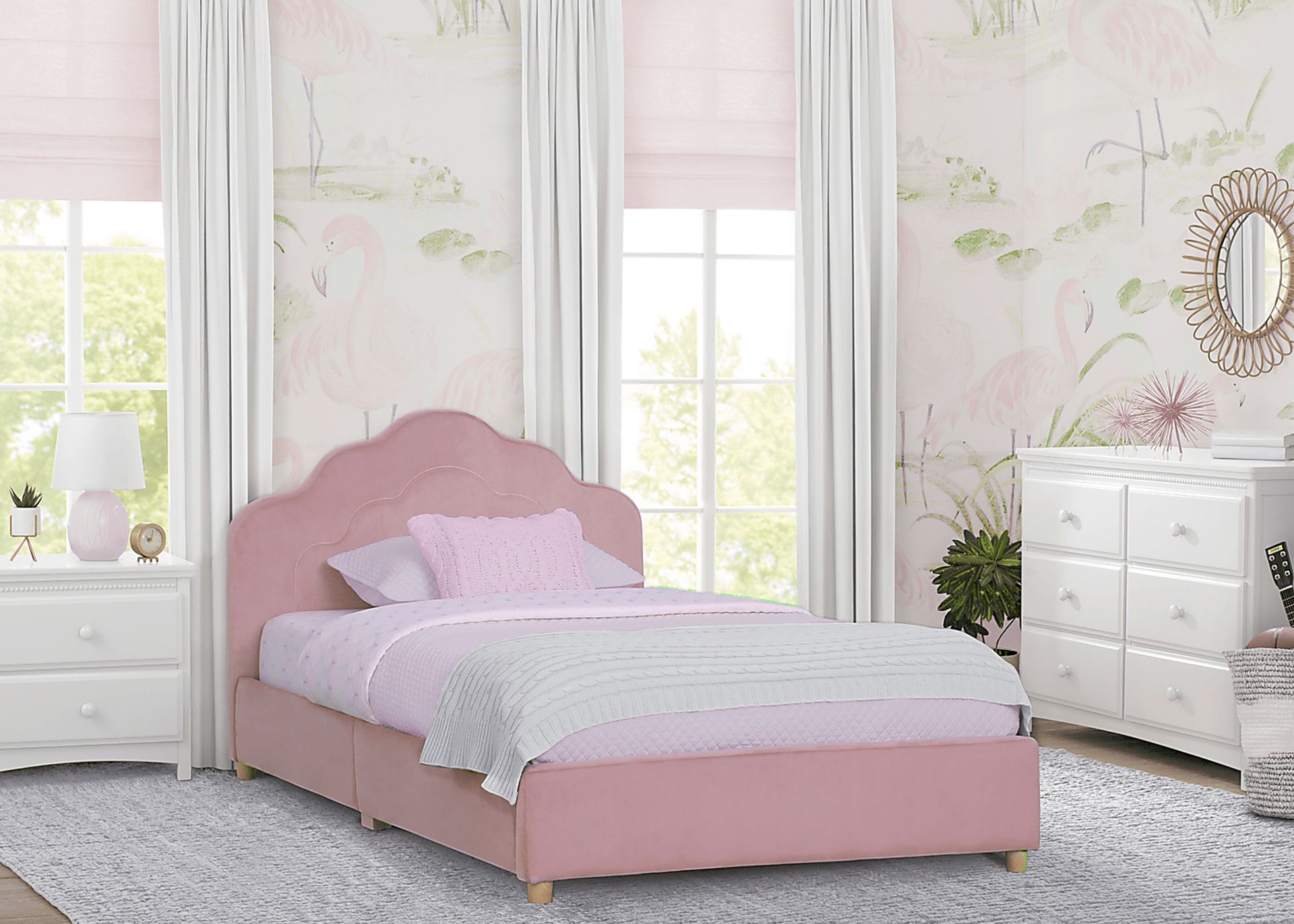 Kids Asecli Pink Twin Bed - Image 2