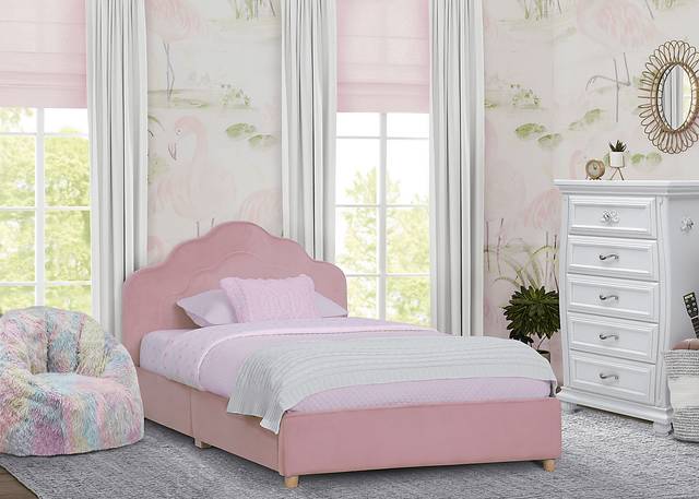 Kids Asecli Pink Twin Bed - Thumbnail - Image 3