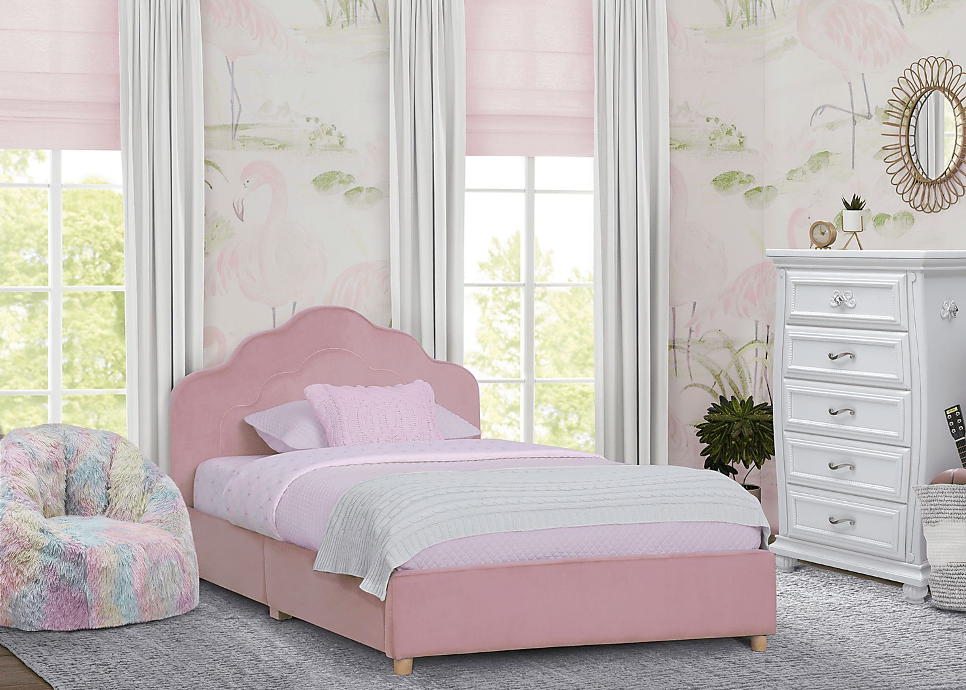 Kids Asecli Pink Twin Bed - Image 3
