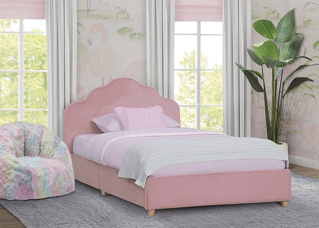 Kids Asecli Pink Twin Bed - Thumbnail - Image 4
