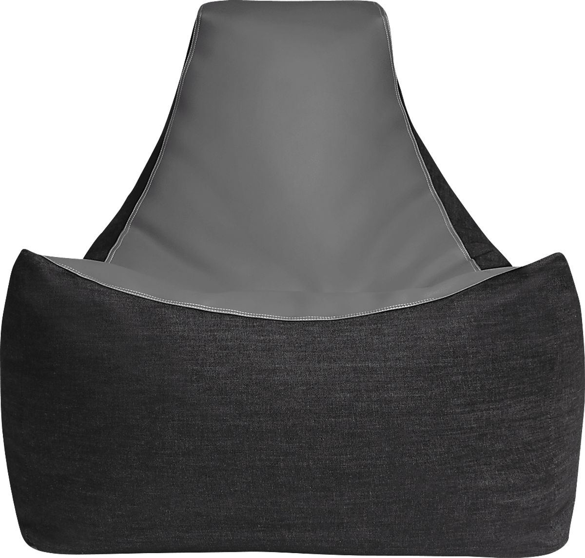 Azani Gray Vinyl Fabric Gaming Bean Bag Chair | Rooms to Go
