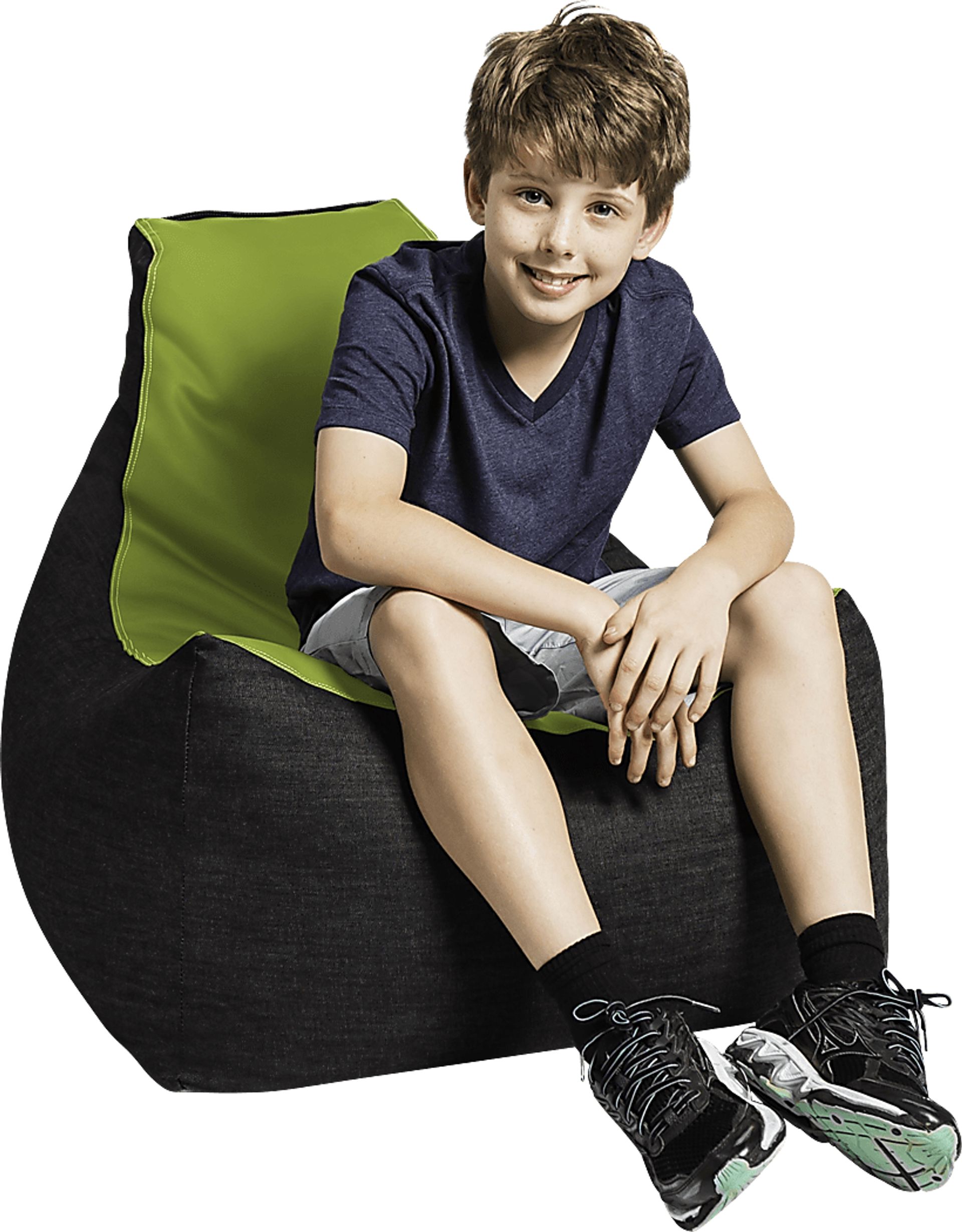 Kids Azani Green Gaming Bean Bag Chair - Image 4