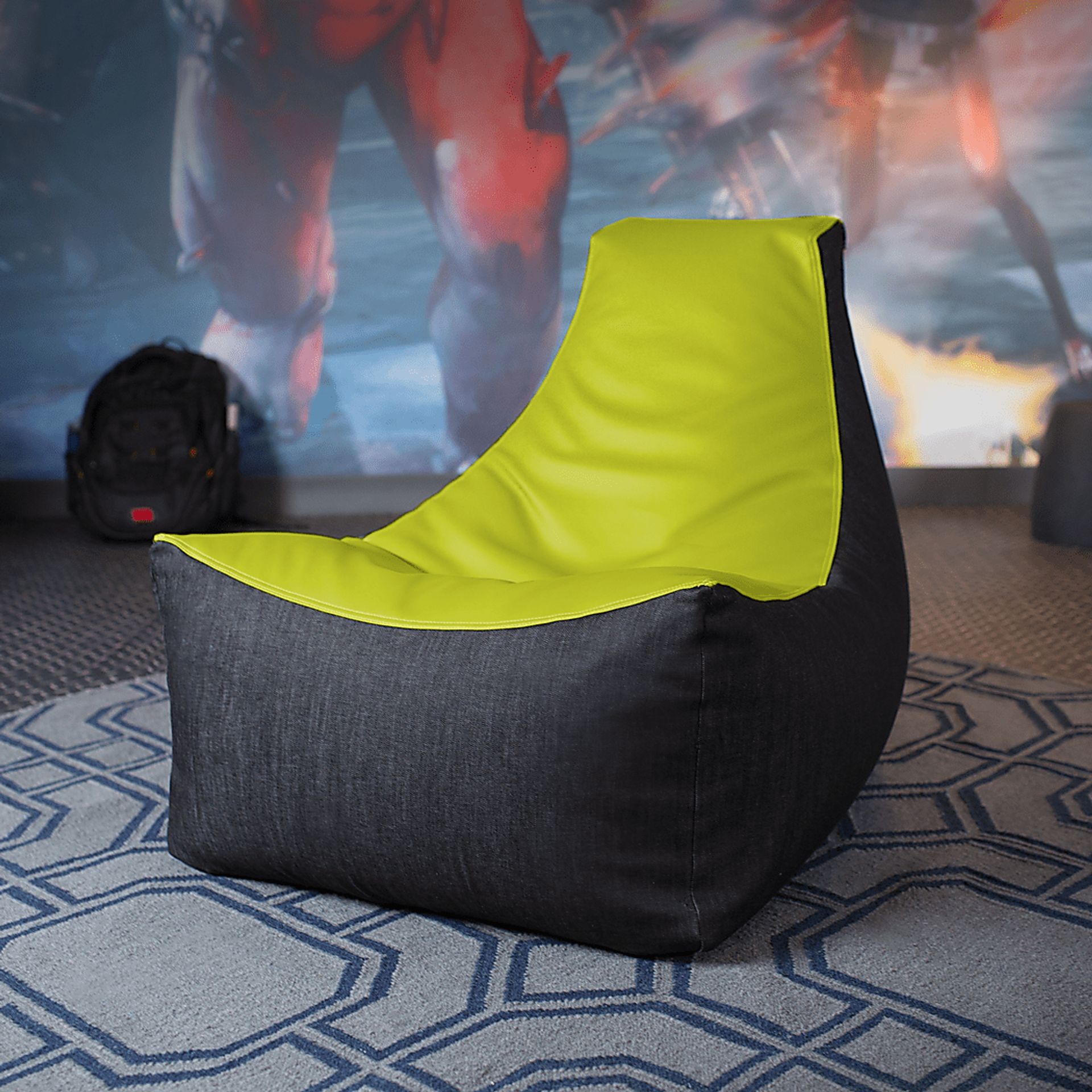 Kids Azani Green Gaming Bean Bag Chair - Image 5