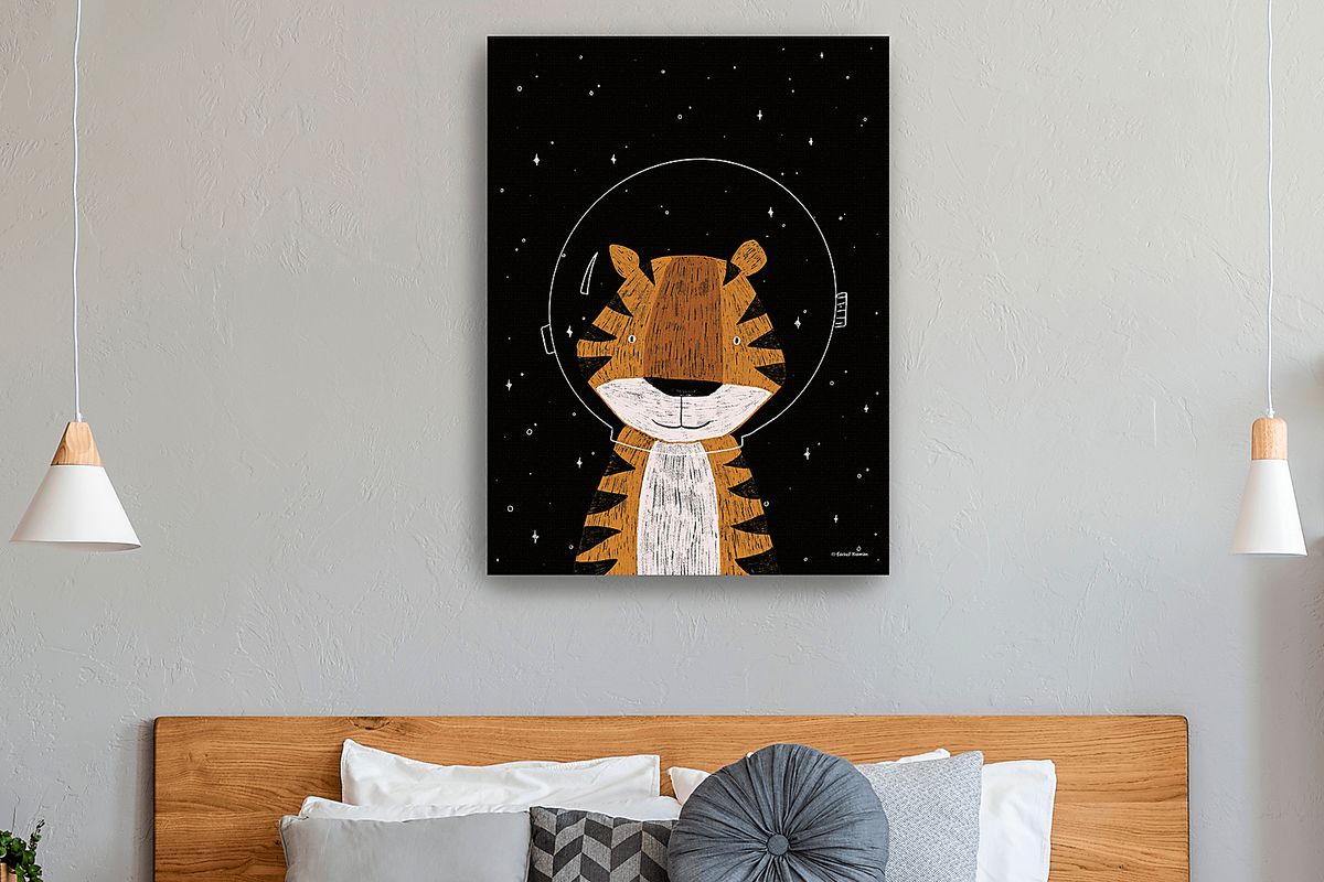Astro Tiger I Black Artwork | Rooms to Go