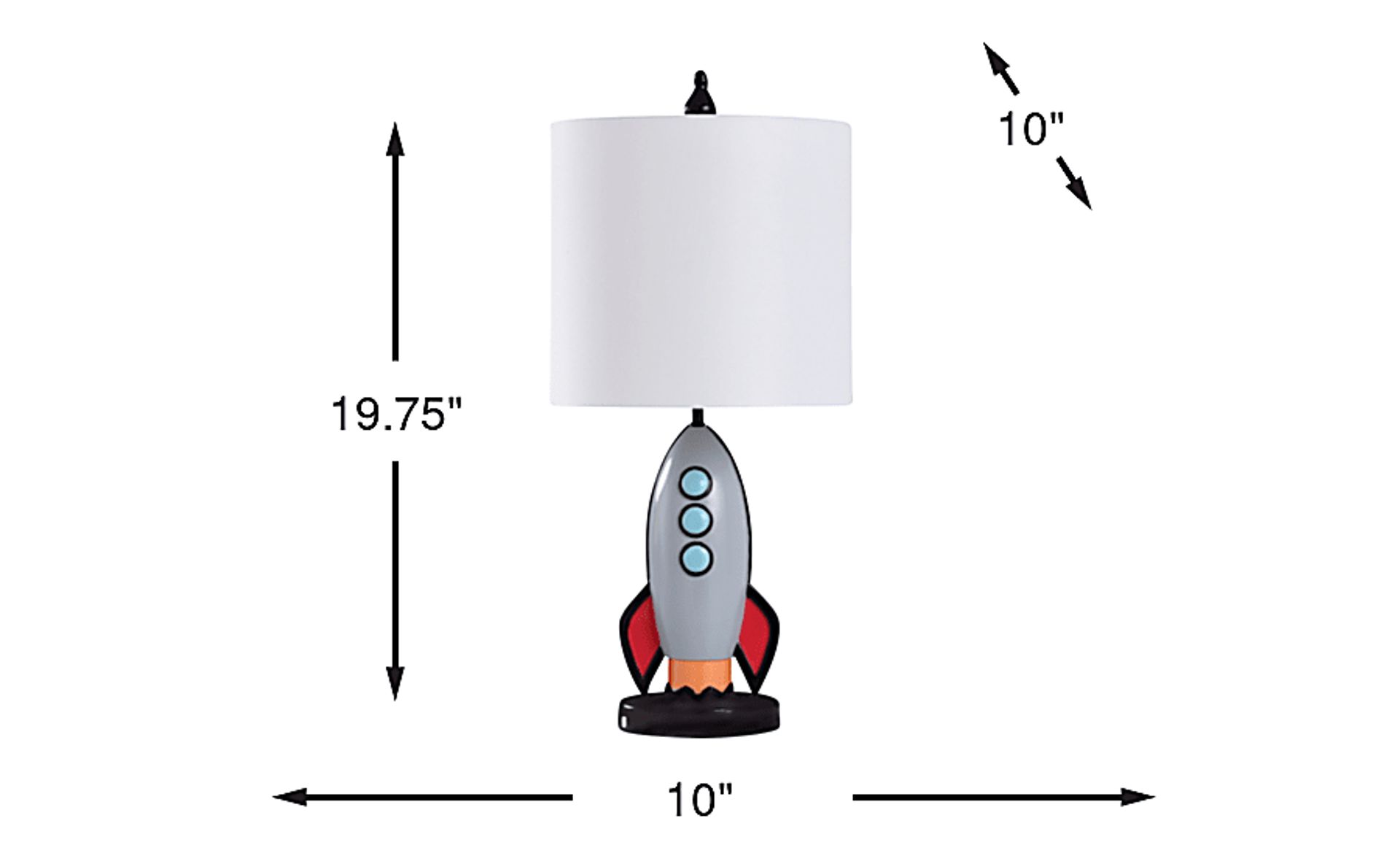 Dimension Image. Please refer to the Dimension Tab on this page for dimension details.