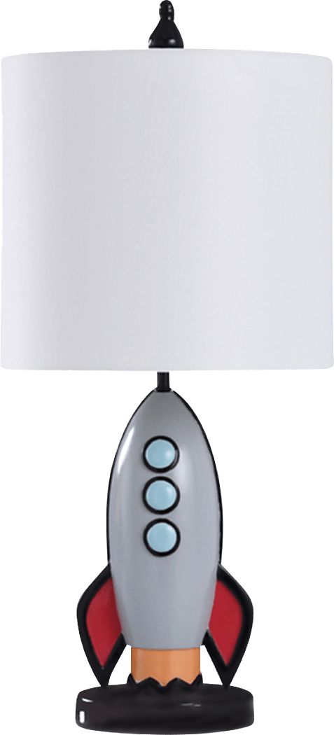 Kids Astronauts Decor Multi Space Shuttle Table Lamp