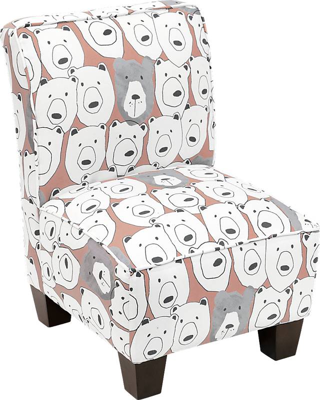 Auggie Pink Toddler Accent Chair - Thumbnail - Image 1