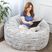 Kids Aull Light Gray Bean Bag Chair