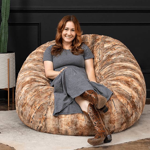 Kids Aull Red Bean Bag Chair - Thumbnail - Image 2
