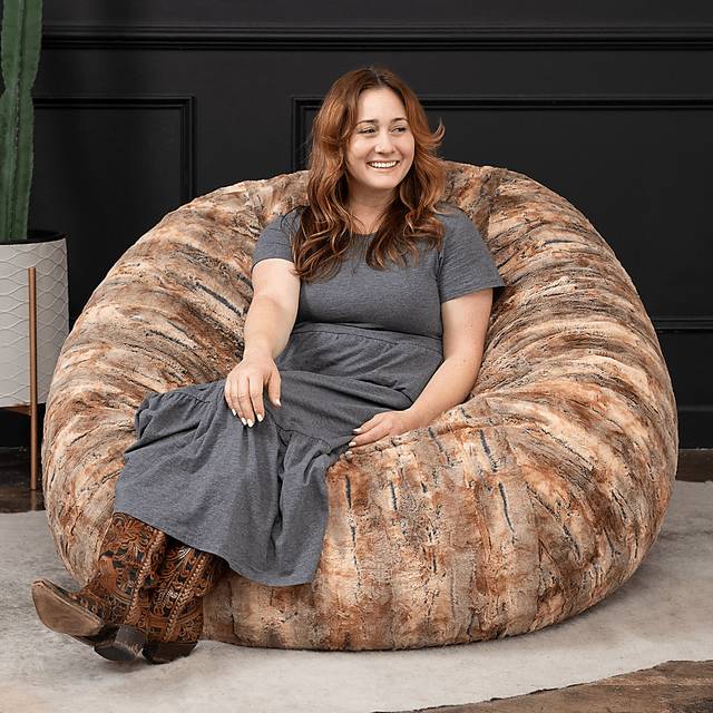Kids Aull Red Bean Bag Chair - Thumbnail - Image 3