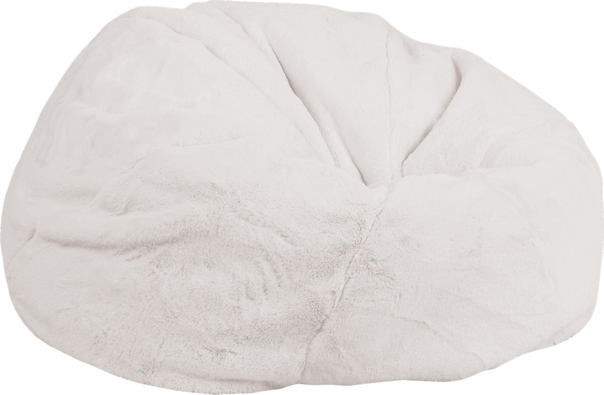 Kids Aurelie White Large Bean Bag Chair - Image 1