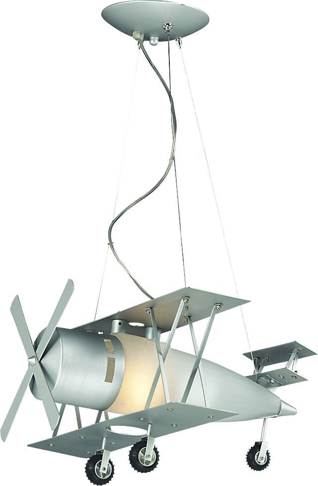 Kids Aviation Class Brown Chandelier - Thumbnail - Image 2
