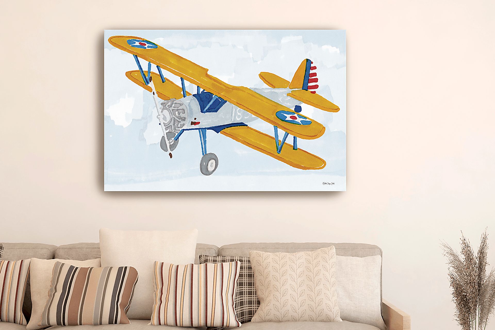 Kids Aviator Fun II Light Blue Artwork - Image 2