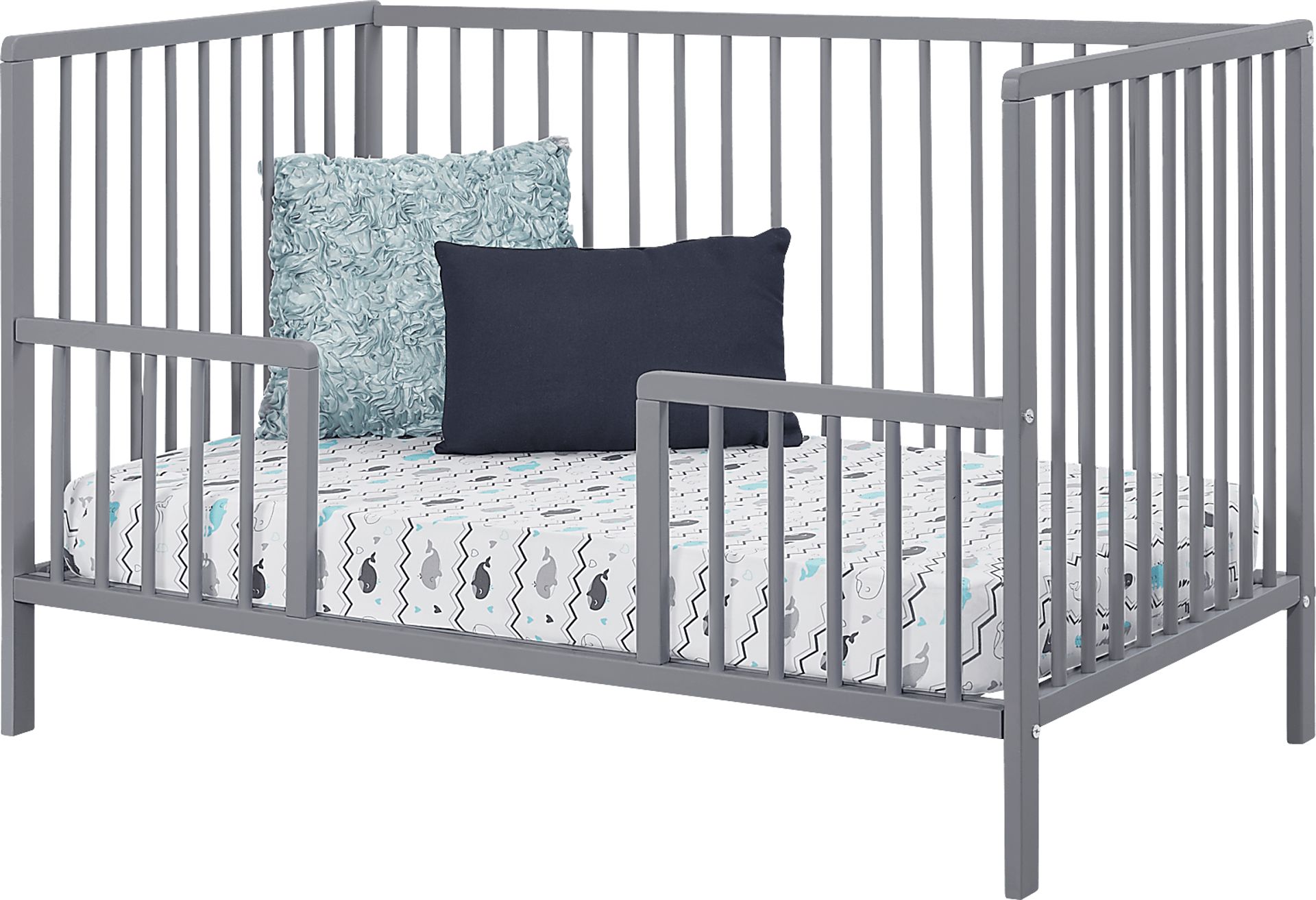 Kids Avukhi Gray Convertible Crib - Image 4