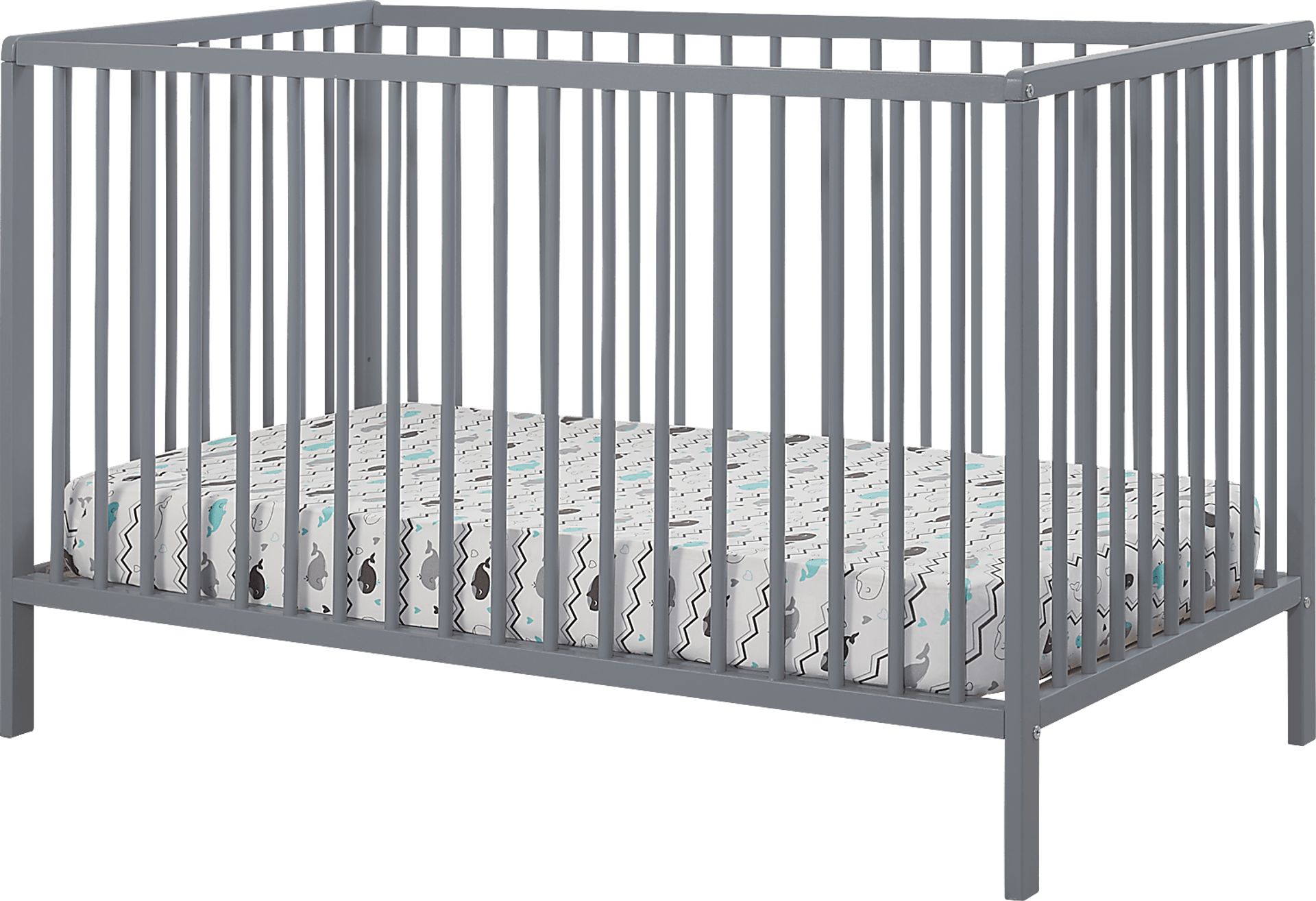 Kids Avukhi Gray Convertible Crib - Image 1