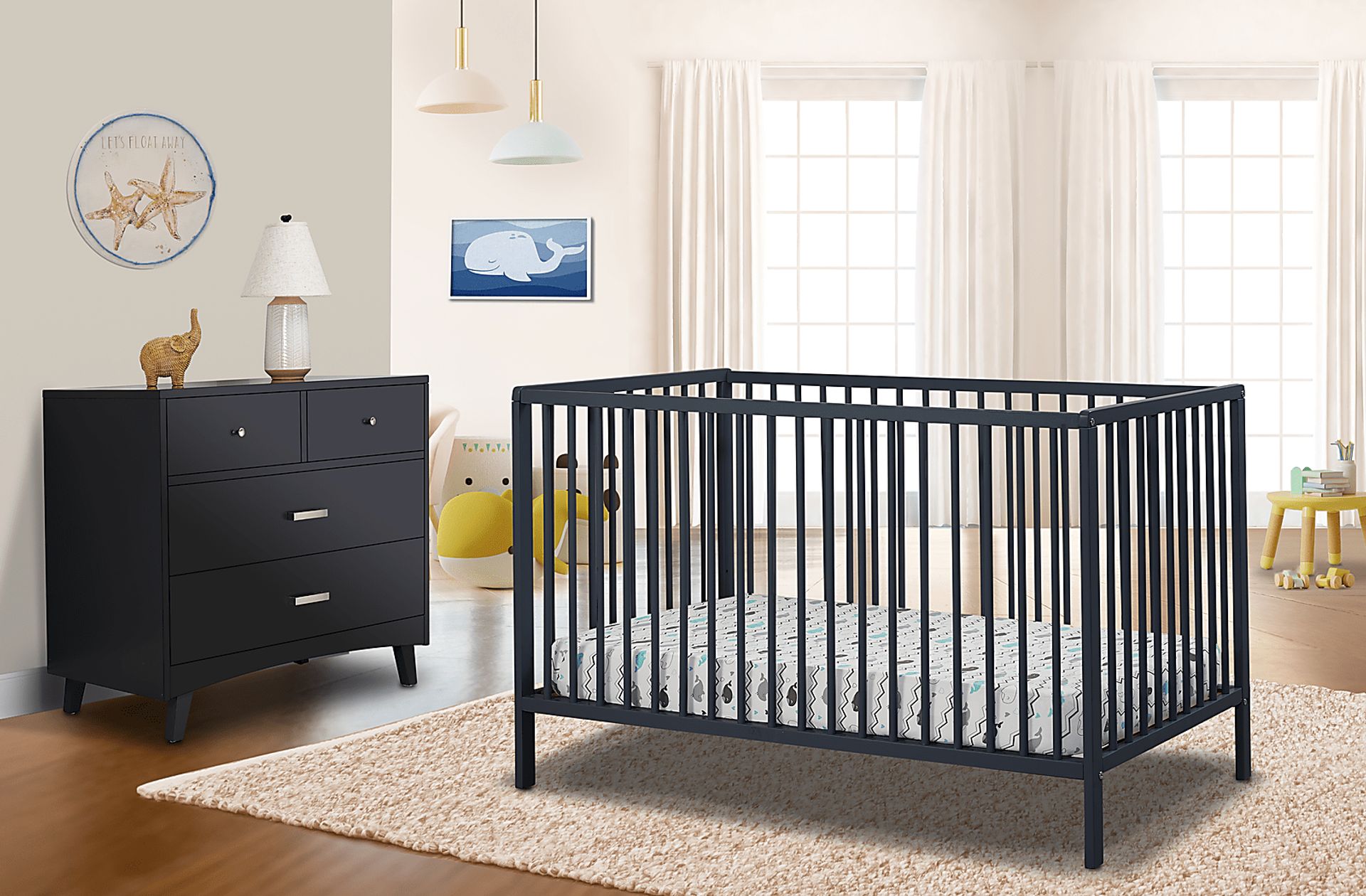 Kids Avukhi Midnight Convertible Crib - Image 2