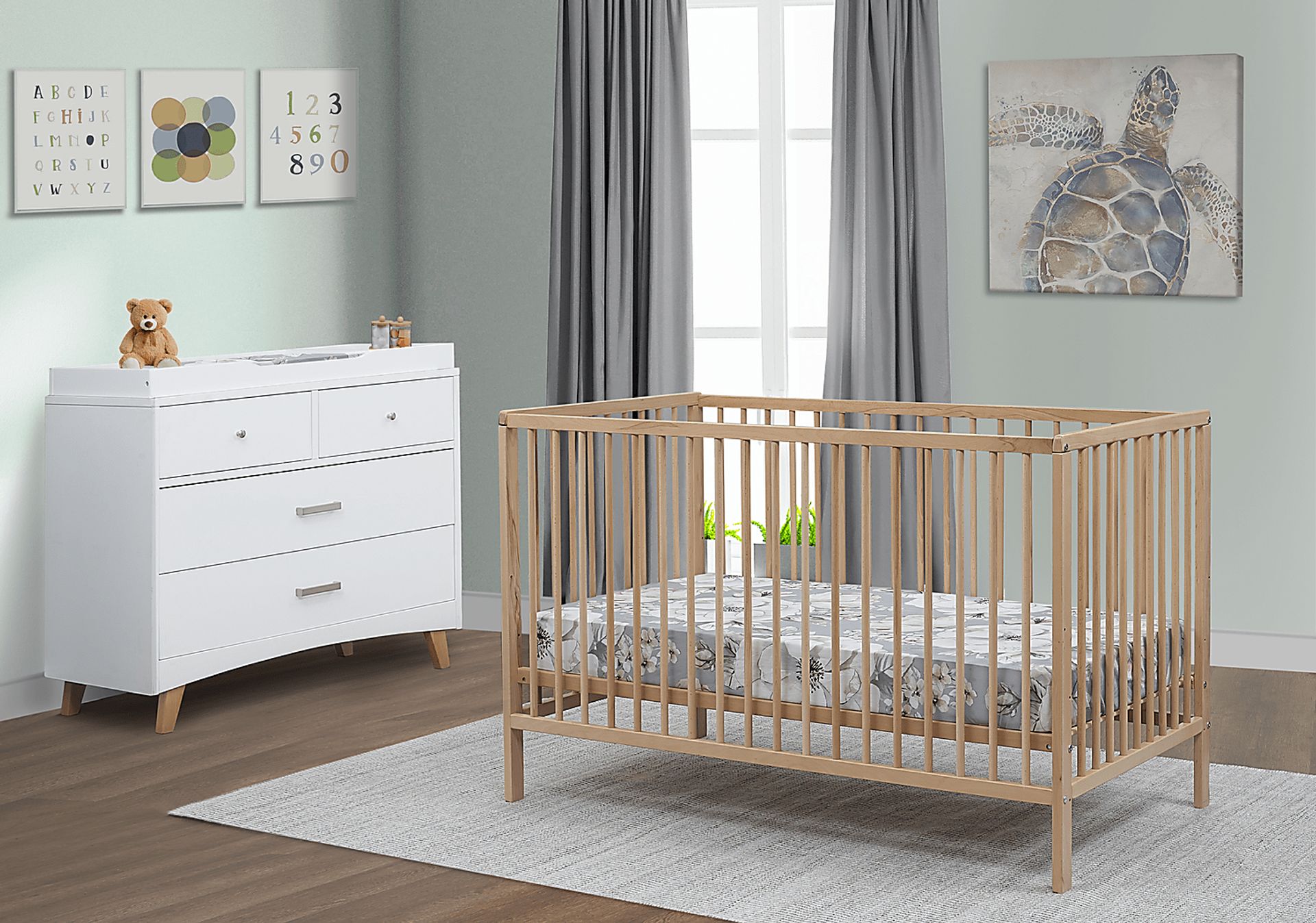 Kids Avukhi Natural Convertible Crib - Image 2
