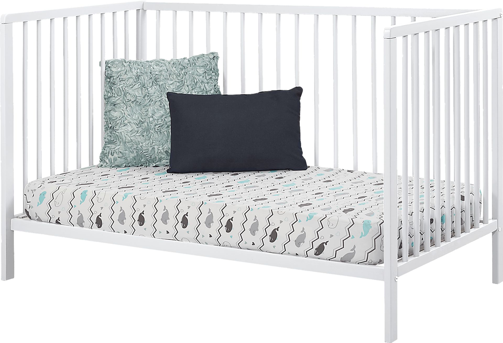 Kids Avukhi White Convertible Crib - Image 3