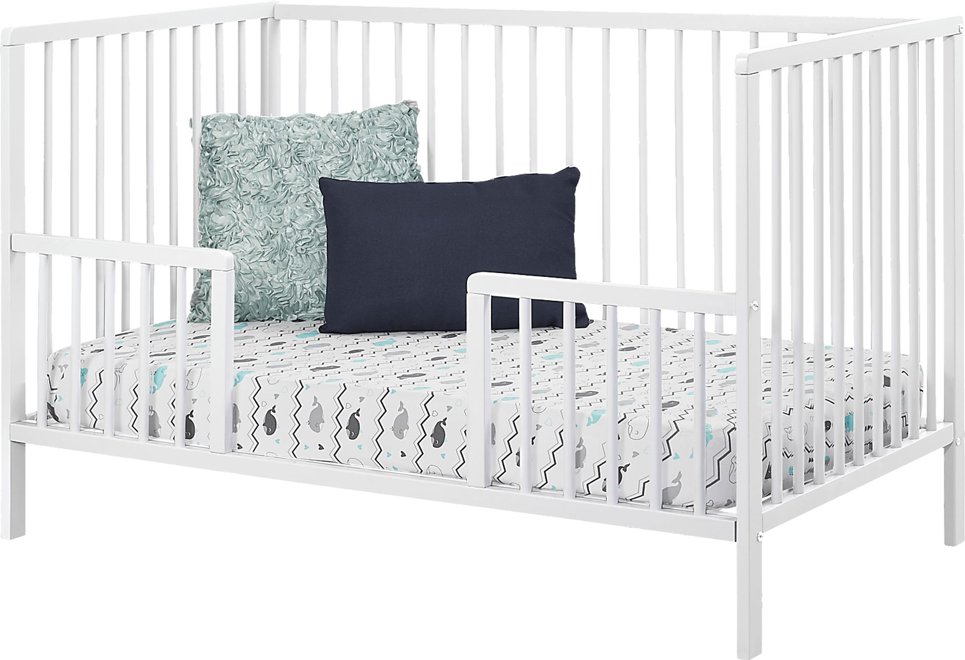 Kids Avukhi White Convertible Crib - Image 4