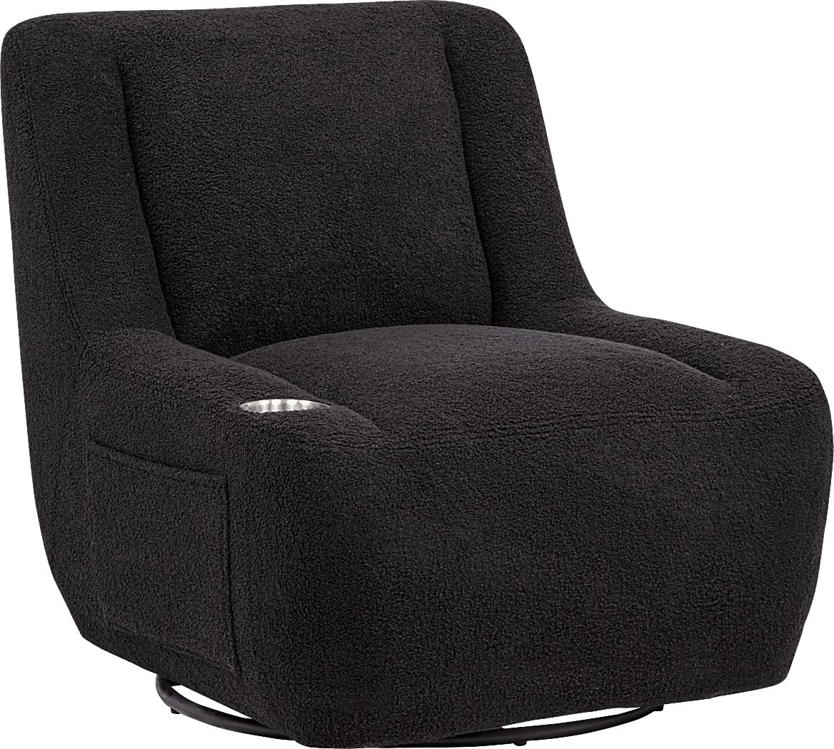 Kids Axel Black Swivel Chair - Thumbnail 2