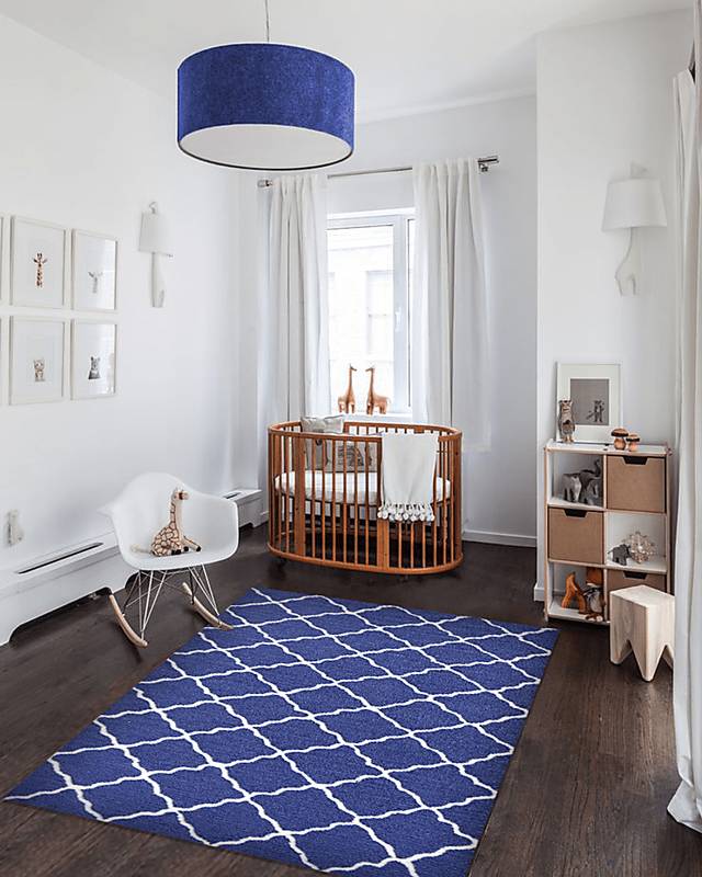 Kids Ayumy Navy 2'8 x 4'8 Rug - Thumbnail - Image 2