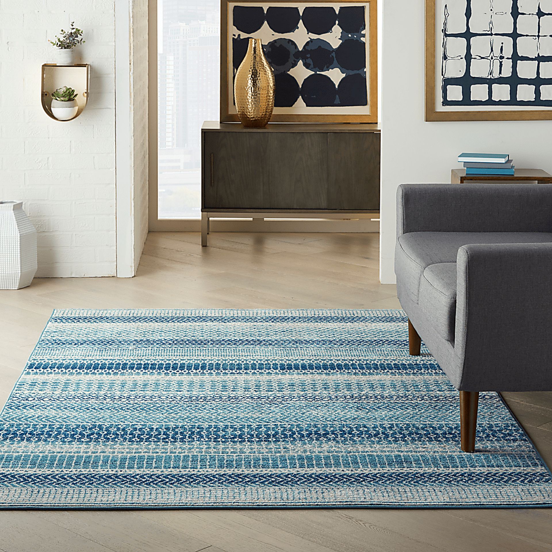 Kids Azurine Navy 5' x 7' Rug - Image 4