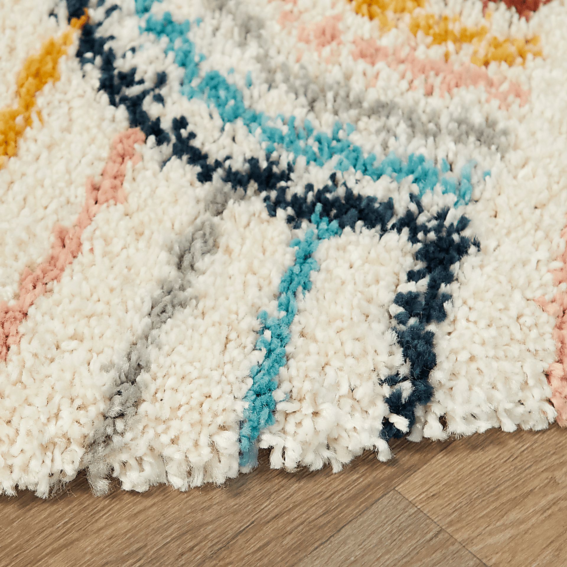 Kids Baby Rainbows White 5'3 x 7' Rug - Image 4