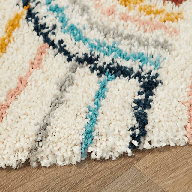 Kids Baby Rainbows White 6'7 x 9' Rug - Thumbnail - Image 4