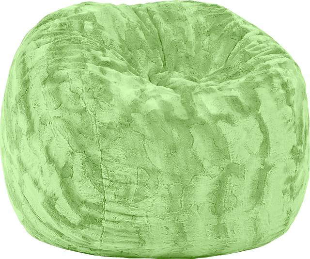 Kids Baigo Green Bean Bag Chair - Thumbnail - Image 1